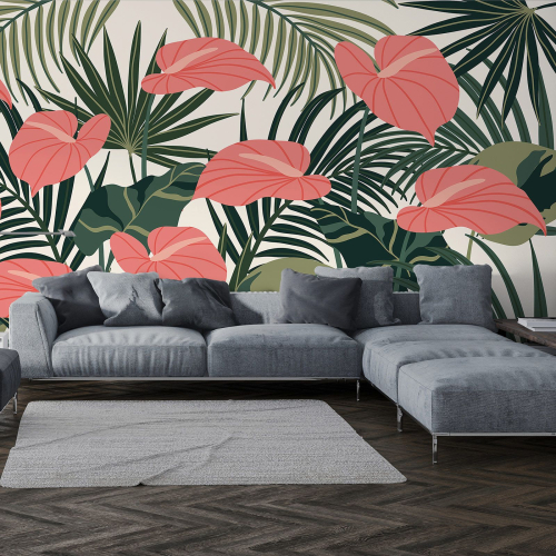 Papier peint panoramique - Plantes tropicales