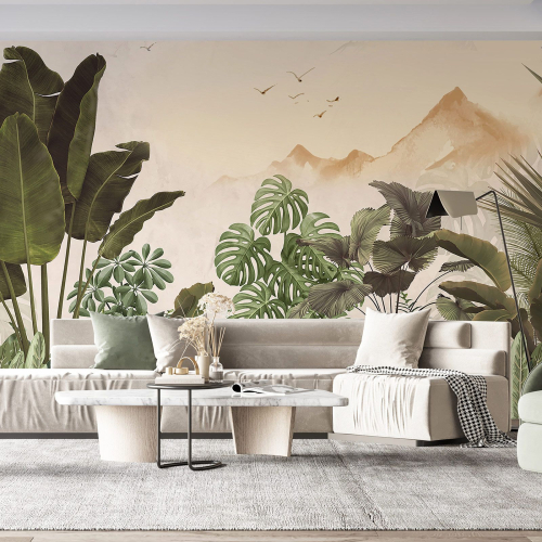 Papier peint panoramique - Plantes Tropicales