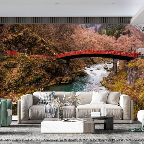 Papier peint panoramique - Pont Rivière