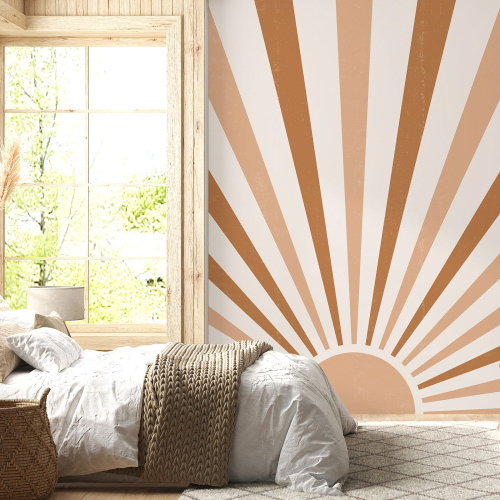 Papier peint panoramique - Rayons de Soleil Boho