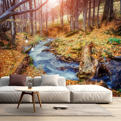 Papier peint panoramique - Rivière Automne