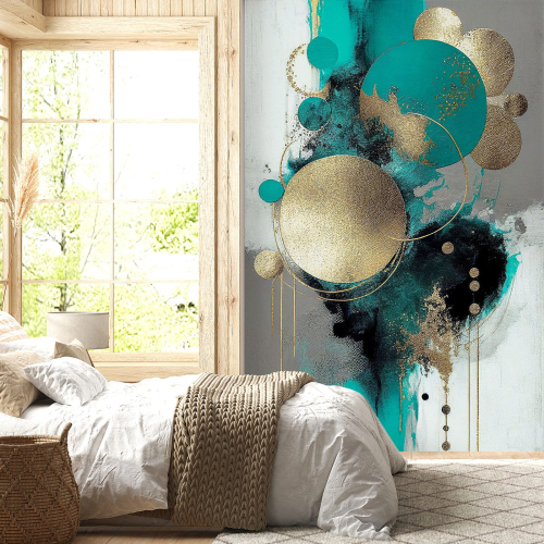 Papier peint panoramique - Ronds Design
