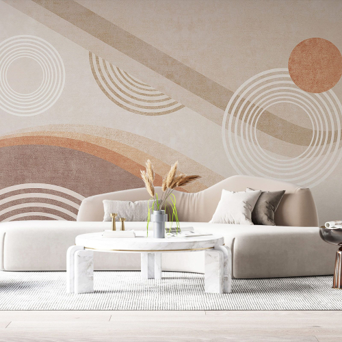 Papier peint panoramique - Ronds Design
