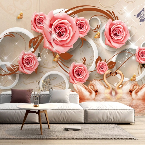 Papier peint panoramique - Roses