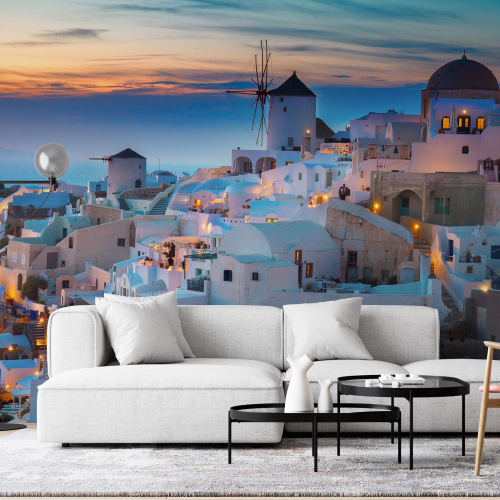Papier peint panoramique - Santorin Grèce