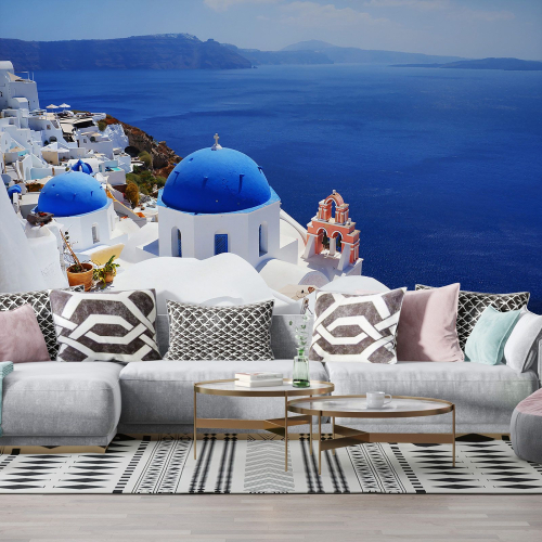 Papier peint panoramique - Santorin Grèce