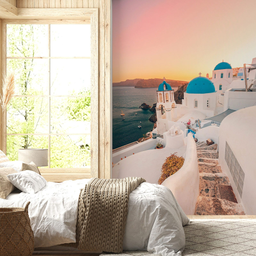 Papier peint panoramique - Santorin Grèce
