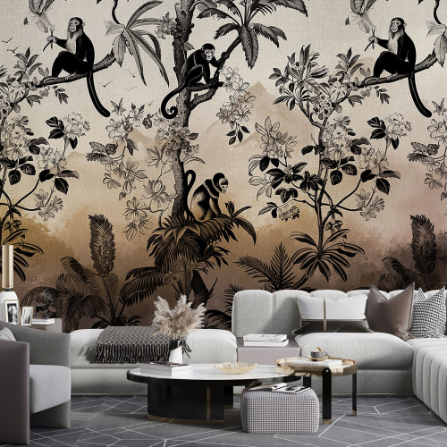 Papier peint panoramique - Singes