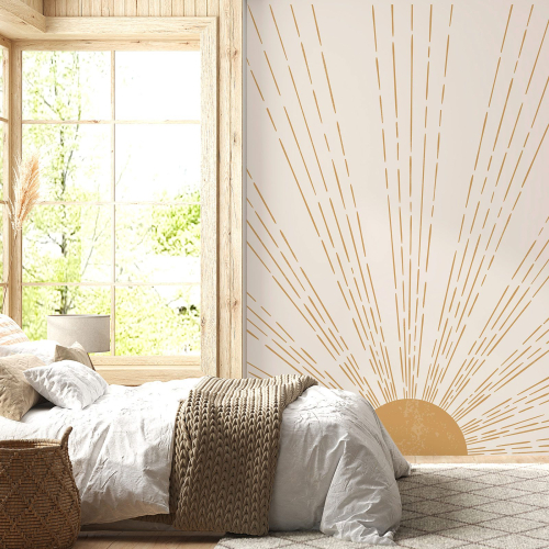 Papier peint panoramique - Soleil Boho