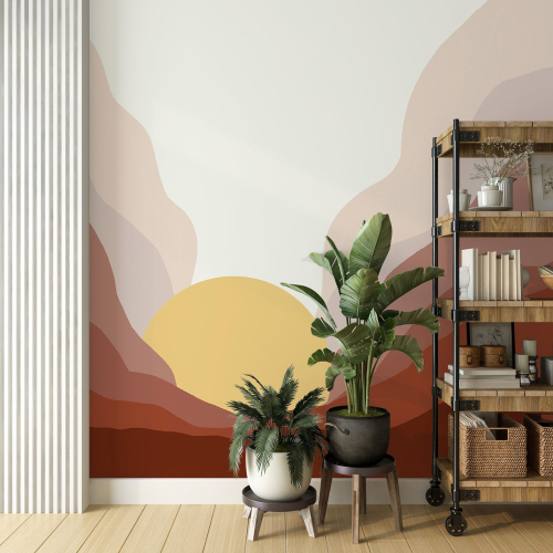 Papier peint panoramique - Soleil Boho