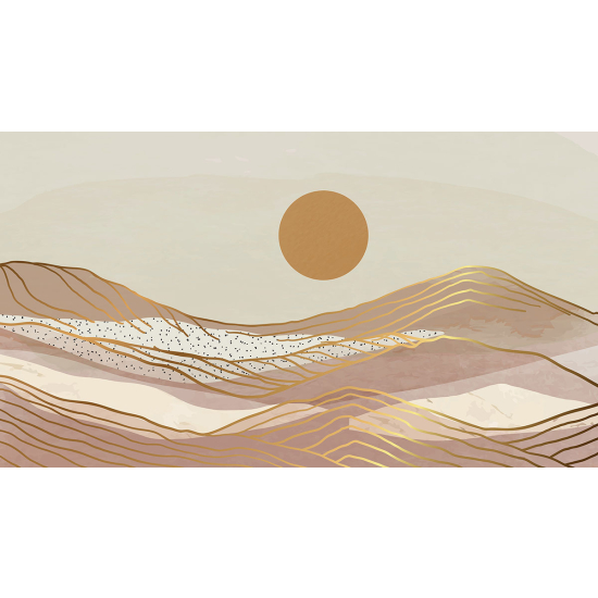 Papier peint panoramique - Soleil Boho