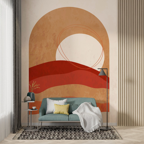 Papier peint panoramique - Soleil Boho