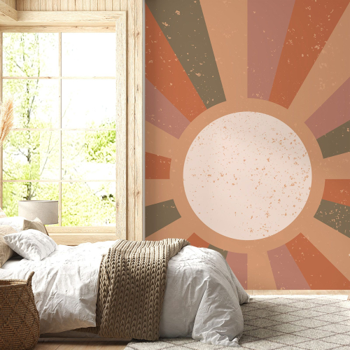 Papier peint panoramique - Soleil Boho