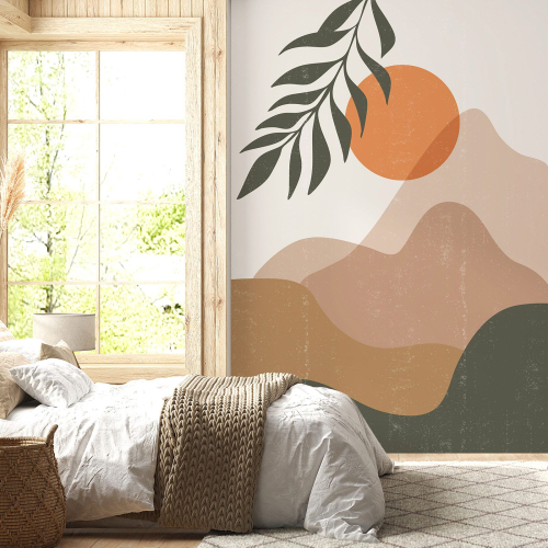 Papier peint panoramique - Soleil Boho