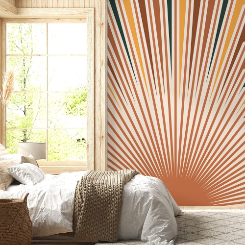 Papier peint panoramique - Soleil Boho