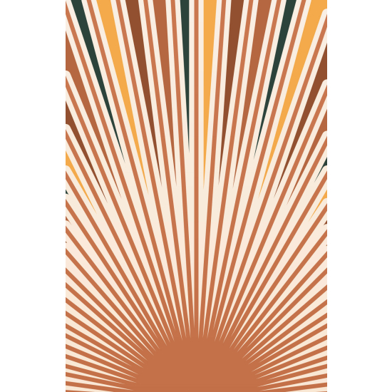 Papier peint panoramique - Soleil Boho