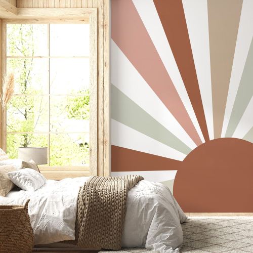 Papier peint panoramique - Soleil Boho