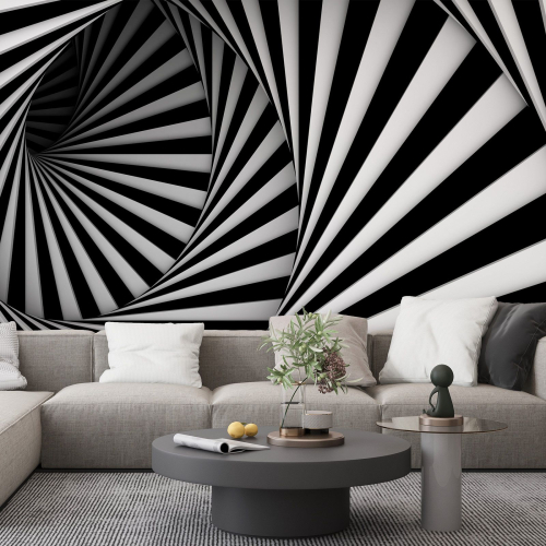Papier peint panoramique - Spirales Effet 3D
