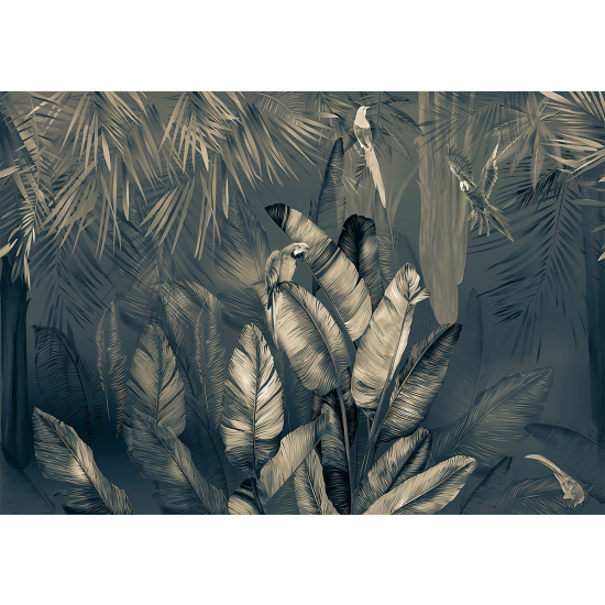 Papier peint panoramique - Tiges tropicales