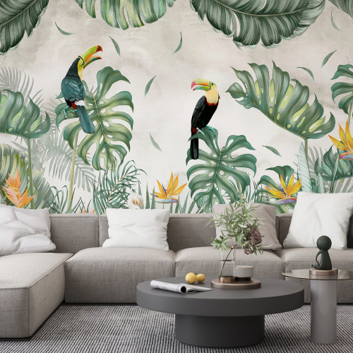 Papier peint panoramique - Toucans