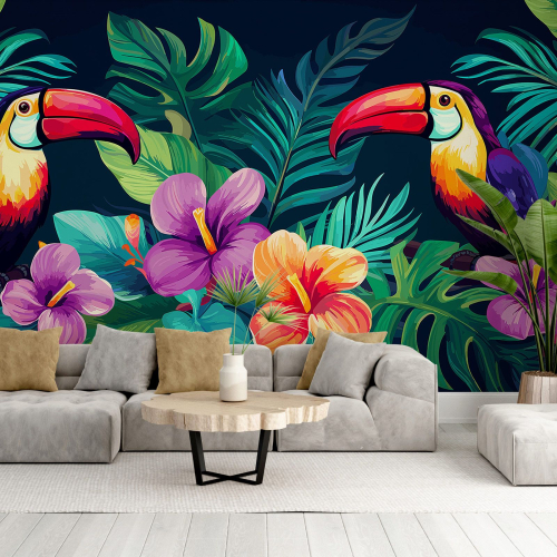 Papier peint panoramique - Toucans