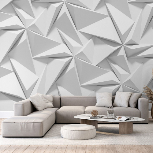 Papier peint panoramique - Triangles Effet 3D