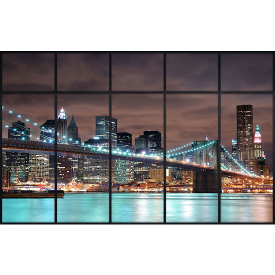 Papier peint panoramique Trompe l'œil Verrière - New york
