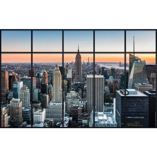 Papier peint panoramique Trompe l'œil Verrière - New york