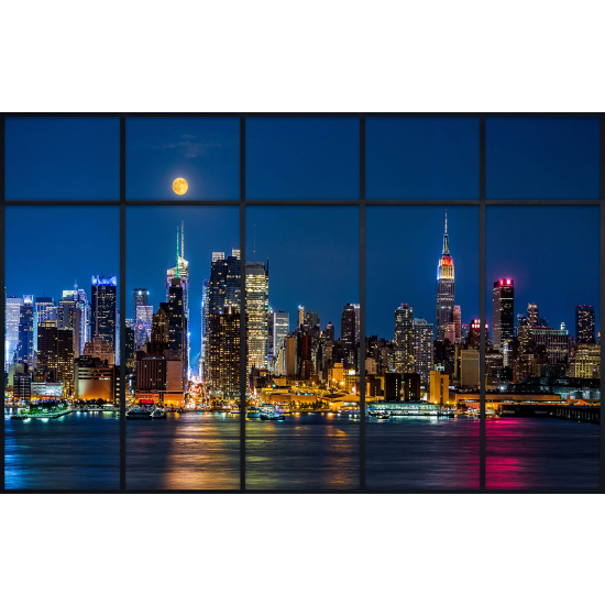 Papier peint panoramique Trompe l'œil Verrière - New york