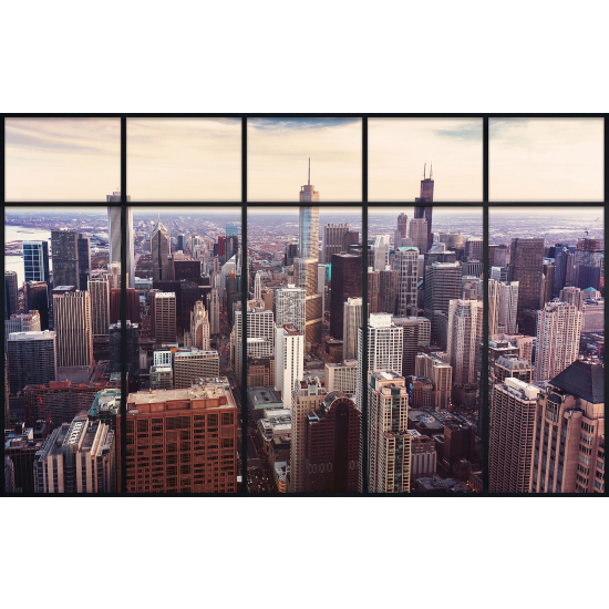 Papier peint panoramique Trompe l'œil Verrière - New york
