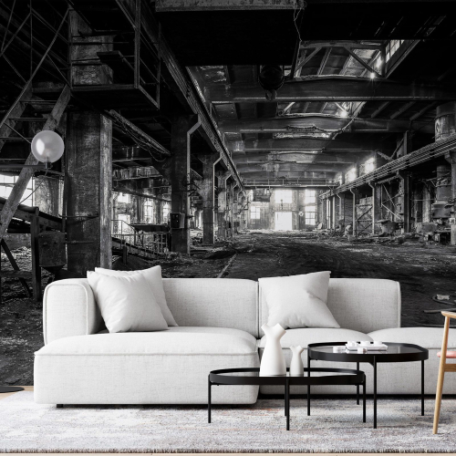 Papier peint panoramique - Usine abandonnée