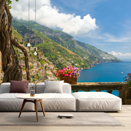 Papier peint panoramique - Vue sur Positano Italie