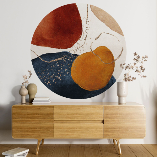 Papier peint rond / cercle - Abstrait