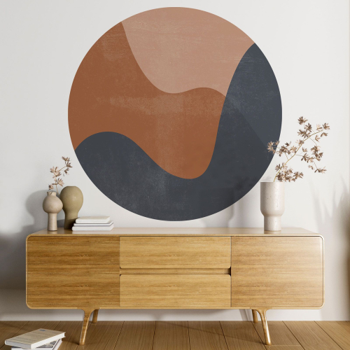 Papier peint rond / cercle - Abstrait