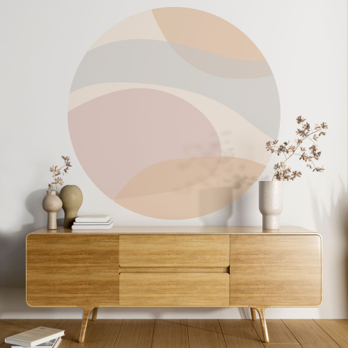 Papier peint rond / cercle - Abstrait