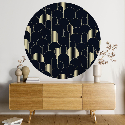 Papier peint rond / cercle - Arches design