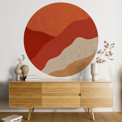 Papier peint rond / cercle - Boho
