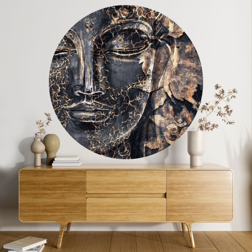 Papier peint rond / cercle - Bouddha