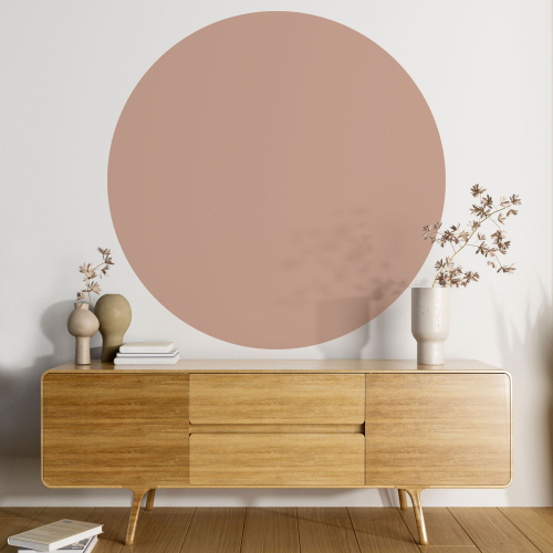 Papier peint rond / cercle - Couleur Tendance - 723