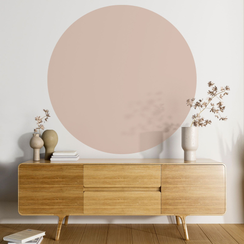 Papier peint rond / cercle - Couleur Tendance - 724