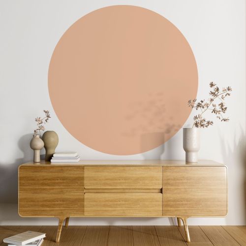 Papier peint rond / cercle - Couleur Tendance - 737