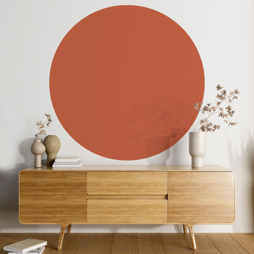 Papier peint rond / cercle - Couleur Tendance - 746