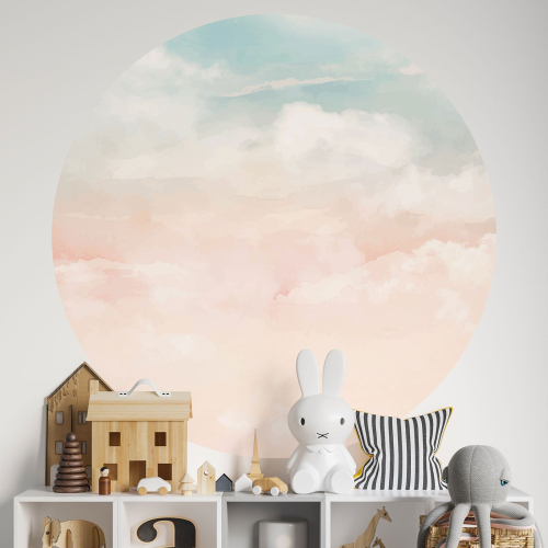 Papier peint rond / cercle Enfants - Ciel