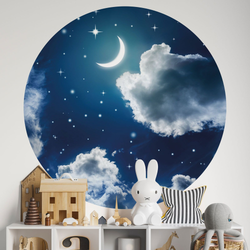 Papier peint rond / cercle Enfants - Nuit