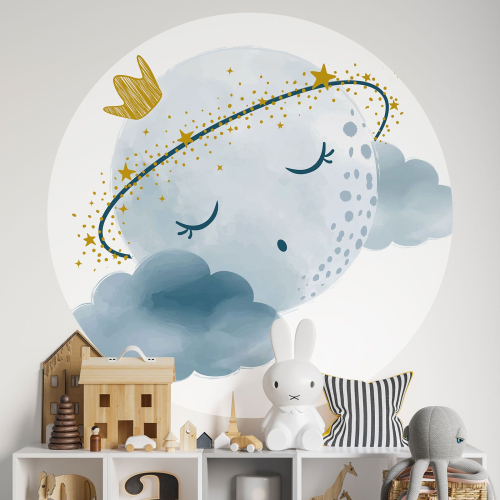 Papier peint rond / cercle Enfants - Nuit