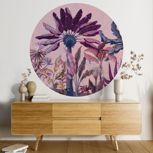 Papier peint rond / cercle - Forêt Tropicale