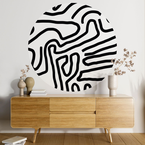 Papier peint rond / cercle - Graphique