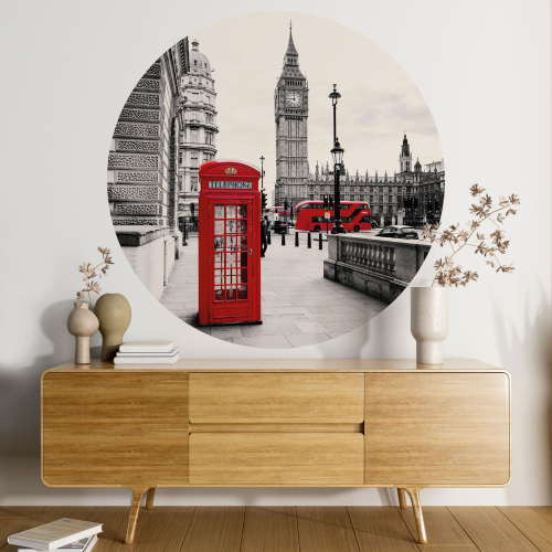 Papier peint rond / cercle - Londres