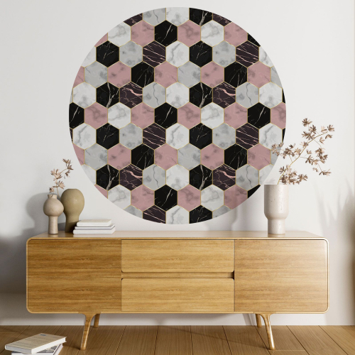 Papier peint rond / cercle - Mosaïque - 515