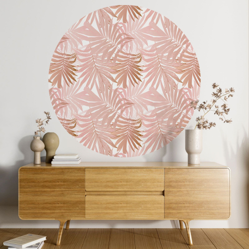 Papier peint rond / cercle - Motif botanique - 159